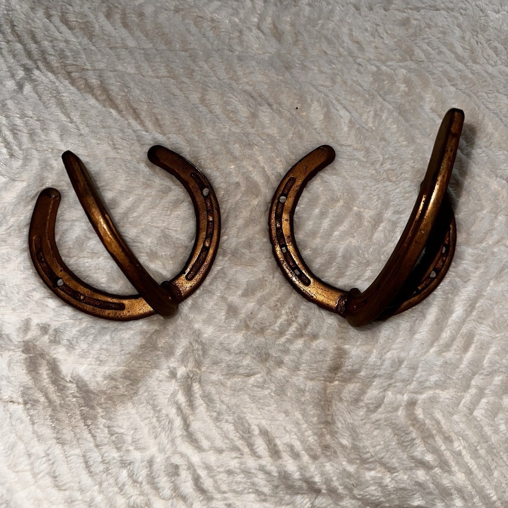 St Croix Horseshoe Wall Hooks - Hand Made - Set of Two Hooks